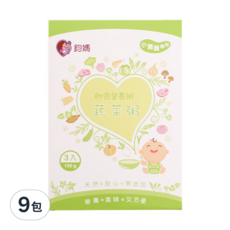 鈞媽御食堂 小寶 即食營養粥 蔬菜 Set, 3入, 150g, 小寶寶專用, 天然安心無添加, 9包