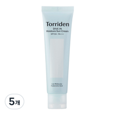 토리든 다이브인 워터리 모이스처 선크림 SPF50+ PA++++, 60ml, 5개