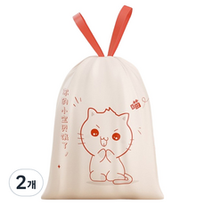 Taminayo 多用途塑膠袋 深紅貓 60入, 2個, 15L