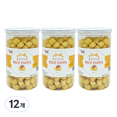 짱죽 헬로우까까짱 라이스퍼프 유아쌀과자, 망고맛, 12개, 50g