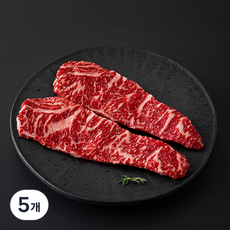 한우맘 한우 채끝 1++등급 (7) 구이용 (냉장), 5개, 200g