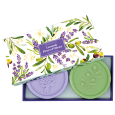 法國 ESPRIT PROVENCE 奢華植物皂禮盒組 薰衣草和橄欖花, 200g, 1個
