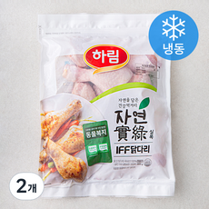 하림 동물복지 인증 자연실록 IFF 닭다리 (냉동), 800g, 2개