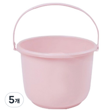 비투윈 바가지 양동이 스몰 3.5L, 핑크, 5개