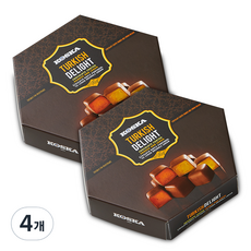 코스카 초콜릿 코티드 터키쉬딜라이트 오렌지 앤 레몬, 140g, 4개