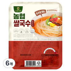 농협 우리쌀국수 얼큰한맛, 92g, 6개