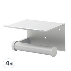 Geobiz 衛生紙架, 銀色, 4個