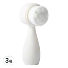 DeepTalk 矽膠細毛洗臉潔面刷 DT0338, 白色, 3個