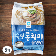 청정원 동치미 물냉면, 1.82kg, 5개