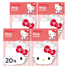 산리오 캐릭터즈 링 메모장, 20개, 헬로키티
