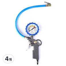 비씨팜스 타이어 공기압 게이지 주입기 랜덤 발송, 4개