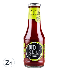 RUDOLFS 유기농 케첩 클래식, 530g, 2개