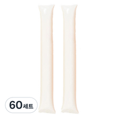 LivingDA 加油棒氣球組, 白色, 60套