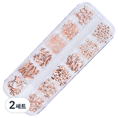 MEIBROWN 造型美甲飾品 12款 M02169, 玫瑰金, 2個
