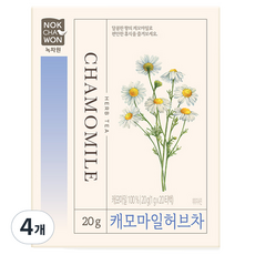 NOKCHAWON 綠茶園 洋甘菊香草茶, 1g, 20包, 4盒