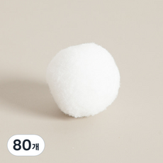 플라워트리 스티로폼 볼 만들기 DIY 폼폼이 4cm, 화이트, 80개