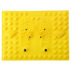 腳底按摩墊, 1個, 黃色