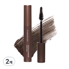 FORENCOS Tattoo 全效防水睫毛膏 8g, 2個, 02深棕色