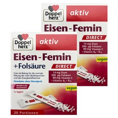 Doppel herz 德之寶 美妍鐵速溶粉, 2個, 22g