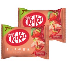 Nestle 雀巢 KitKat 草莓白巧克力 7入, 2個, 79.1克