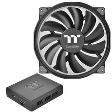 thermaltake 曜越 Riing Plus 20 LED RGB風扇 單顆 + 控制盒, 1組