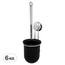 spider loc 鋼絲馬桶刷組, 黑色, 6套