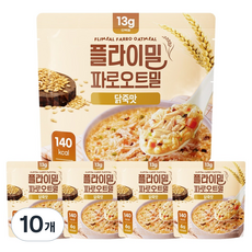 플라이밀 파로오트밀 닭죽맛, 200g, 10개