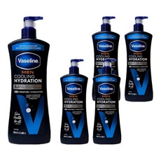 Vaseline 凡士林 清涼潤膚乳液 男用, 不油膩配方, 舒緩乾燥肌膚, 600ml, 5瓶
