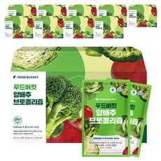 푸드버킷 양배추 브로콜리즙, 80ml, 300개