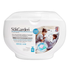 SukGarden 蔬果园 3合1洗衣球 無須剪開 清潔去汙, 50顆, 1盒