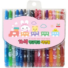 영아트 뱅글뱅글 색연필 핑크, 16색, 1개