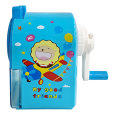 SIMBALION 雄獅 奶油獅 削鉛筆機 五段式筆尖 大小通吃, 飛機 藍色, 1個