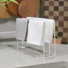 MONACO OLIVE Mango Nuts 迷你復古抹布晾乾架, 白色, 1個