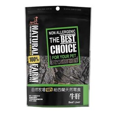 NATURAL FARM 自然牧場 紐西蘭天然零食, 牛肝, 60g, 1包