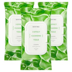 듀이트리 3 EFFECT 클렌징 티슈, 3개, 100개입