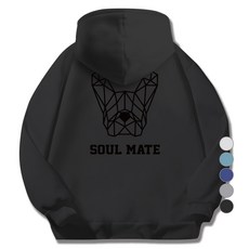 ILLUSO 男女通用柔軟刷毛Soulmate連帽T恤