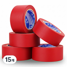 OON 마스킹 테이프 빨간색 30mm, 15개