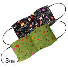 아이러브허브 눈 찜질팩 허브향 카키 + 블랙, 2개입, 3세트