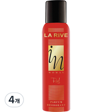 라리브 인 우먼 레드 퍼퓸 데오드란트, 150ml, 4개