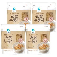청정원 순쌀 누룽지, 250g, 4개