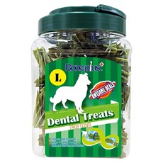 Boneplus 18週以上幼犬/成犬/老犬 超效螺旋六星潔牙棒 L, 天然草本, 600g, 1桶