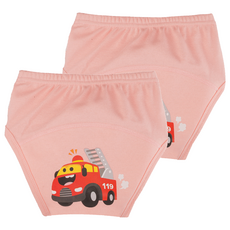 아가짱 유아용 프랜들리 배변훈련팬티, 분홍색(소방차), 2개