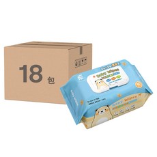 JOYFUL NAPKIN 悅棉 加厚加大寶寶純水濕紙巾 80抽 掀蓋式, 80張, 18包