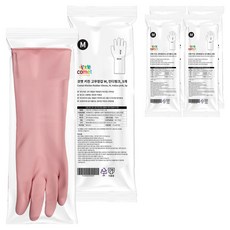 코멧 키친 고무장갑, 인디핑크, 중(M), 25세트