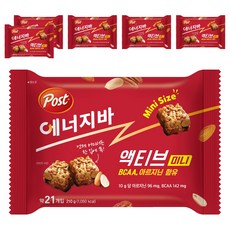 포스트 에너지바 액티브 미니, 210g, 6개