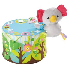 People 全身運動圓柱遊戲椅 Set 無尾熊玩偶設計 柔軟材質 6種手指玩具配件, 多色, 1入