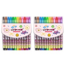 YOUNG ART 12色 女孩用彩色筆, 混合顏色, 24支