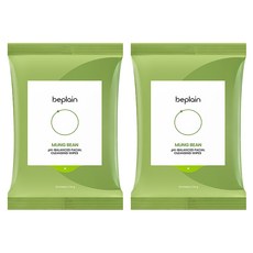 [비건뷰티] 비플레인 녹두 약산성 클렌징 티슈, 20매입, 2개