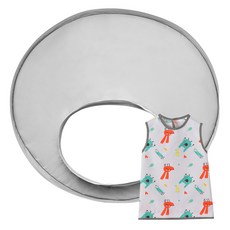 THEMOTHER 副食品背心圍兜+墊子組, 灰色, 1組