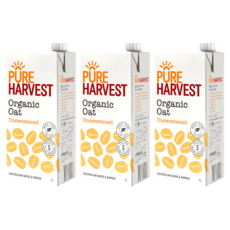 PURE HARVEST 囍瑞 澳洲有機燕麥奶, 1L, 3瓶